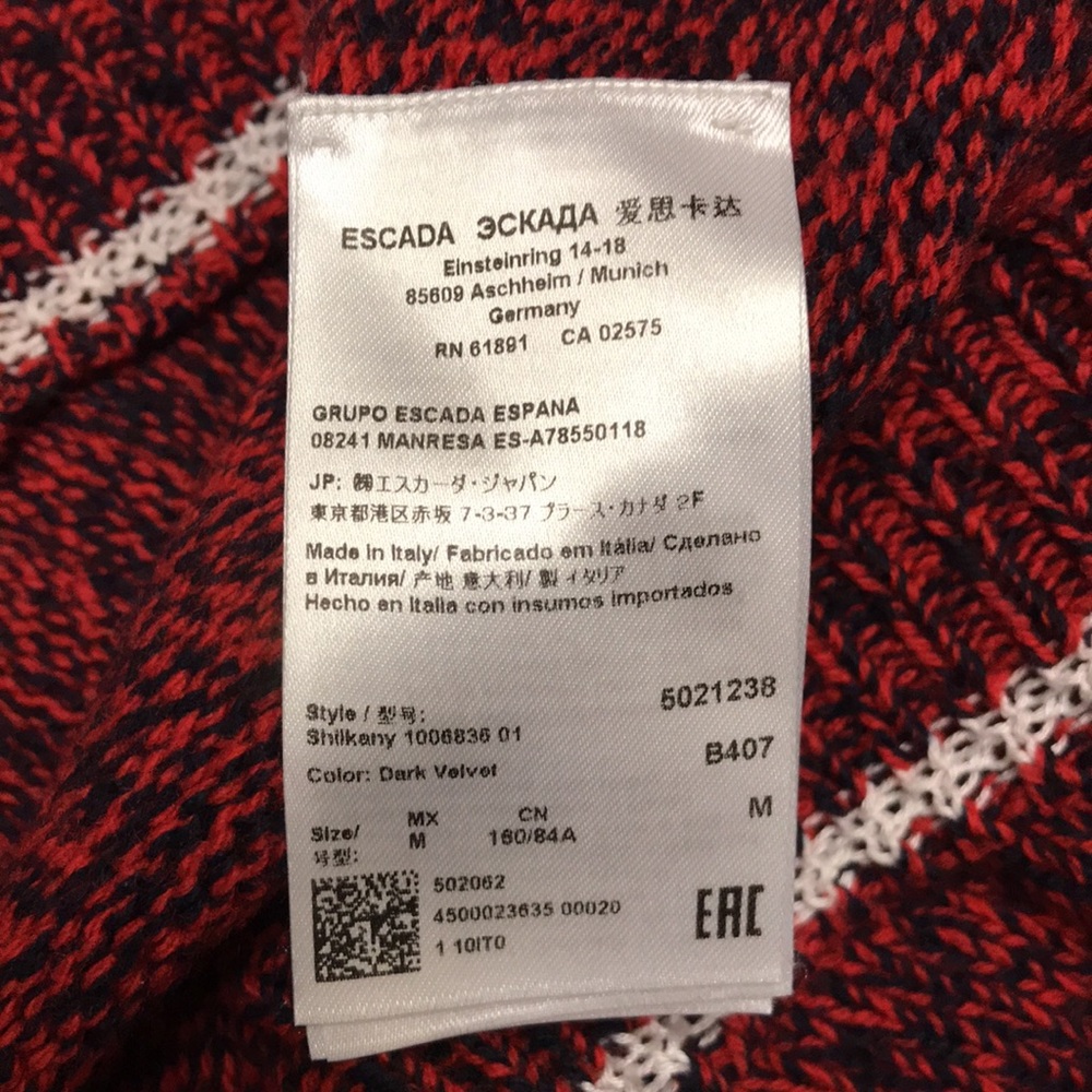 Escada Sport Rugby Stripe Sweater